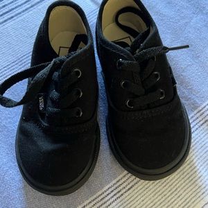 Boys toddler authentic Vans black size 5.5